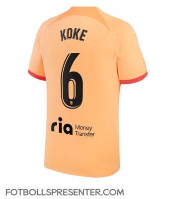 Atletico Madrid Koke #6 Tredje Matchtröja 2022-23 Kortärmad